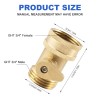 Unbranded (4 PACKS)Brass Garden Hose Shut Off Valve Water Pipe