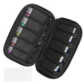 Storage Bag for USB Sticks, Storage Bag with 10 Compartments for Memory Stick/USB Flash Drive/Storage, Suitable for Travel, Office and Home