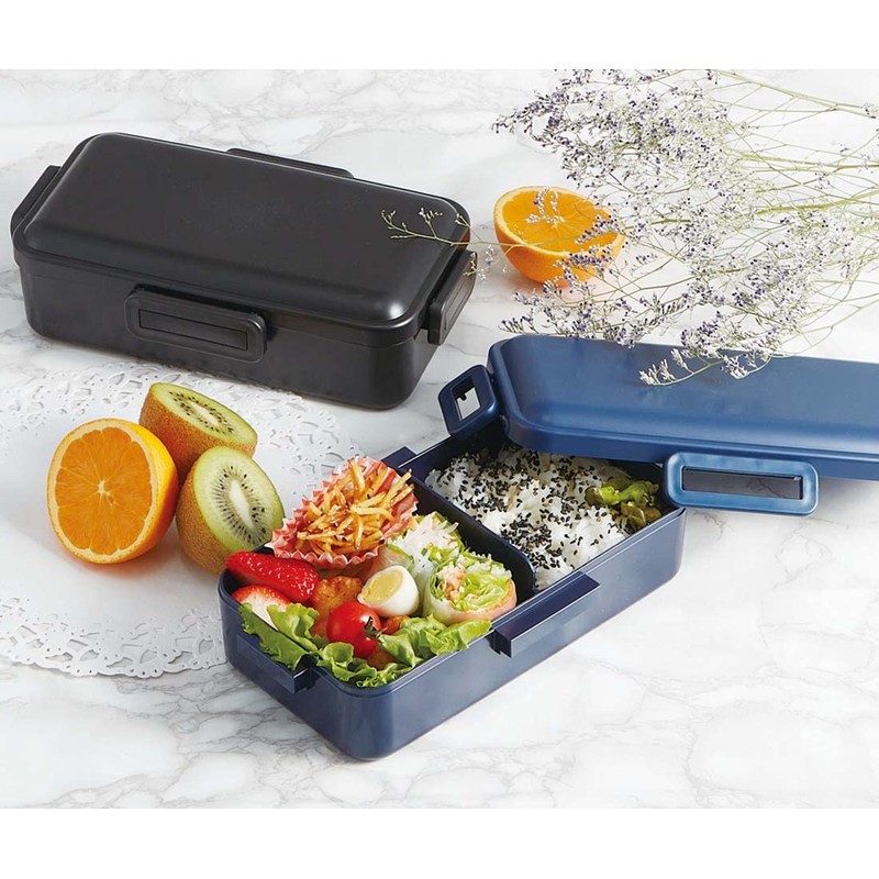 Skater (skater) Lunch Box Rich Black 830ml Antibacterial Fluffy Serving