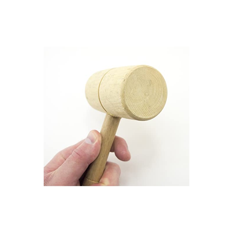 HAND® Wooden Mallet Head Dimensions 50 x 100mm. Total Length