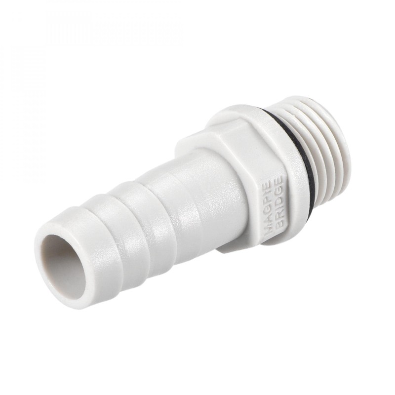 sourcing map PVC Barb Hose Fitting Connector Adapter 10mm or