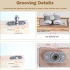 HBL' 2 Pack Bifold Door Hardware Kits, Bi-fold Door Hardware