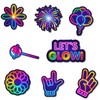 25pcs Glow Photo Booth Props with Stick, Let's Glow Party