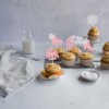 30 piezas de adornos de copo de nieve para cupcakes