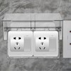Garneck Waterproof Outlet Plug Cover Double-Position Socket Case Plastic Receptacle