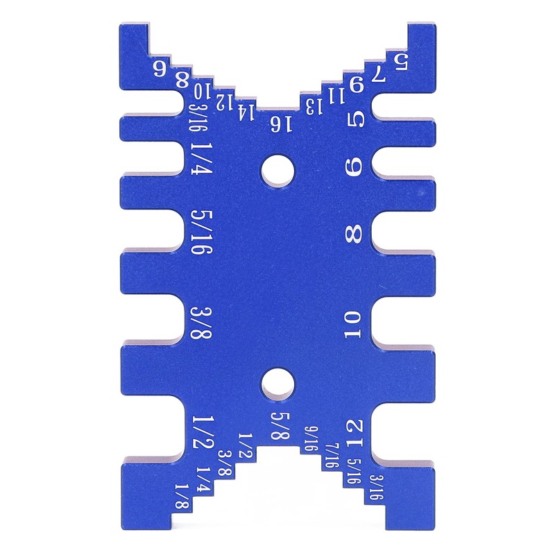 Dovetail Jig Tenon Caliper Aluminum Metric Imperial Scale Card Measuring