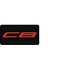 Sun Visor Warning Label Overlay Blackout Decals with C8 Logo