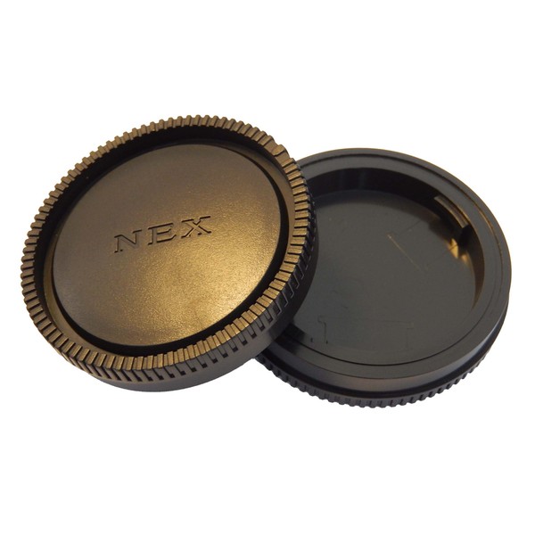 vhbw Lens Cap Set Compatible with Sony E 50mm F1.8,