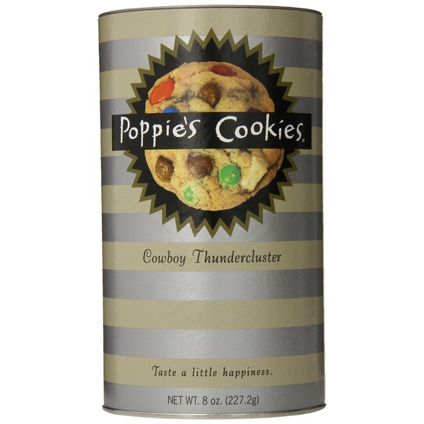 Poppie's Cookies Cowboy Thundercluster, 8-Ounce Canisters (Pack of 4)