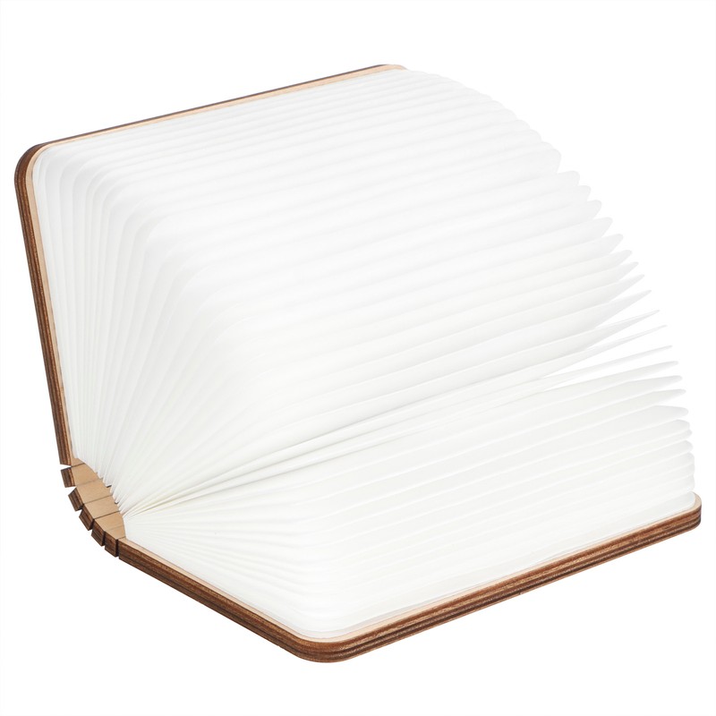 USB Magnetic Wooden Book Light Portable LED Foldable Desk Night