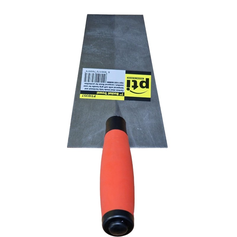 Builders Bucket Trowel 7" 175mm Soft Grip Tempered Steel DIY