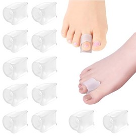 Corrector de Dedos de Martillo, 6 Pares Separadores de Dedos de los Pies, Férulas de Dedos, Alisadores de Dedos de Gel Suave Protectores de Gel para Dedos de Los ​Pies ​Separador de Dedos (M)