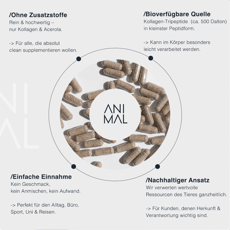 Collagen Tripeptide [160 Capsules] - with Collagen Tripeptides of Beef