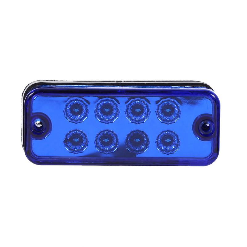 6pcs 8 LED Clearance Side Marker Light Indicator Lamp Truck