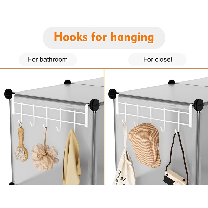 HOMIDEC Closet Organizer, 12-Cube Closet Organizers and Storage, Portable Closet