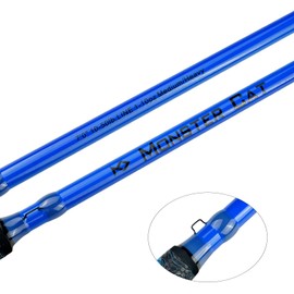 MASTER LOGIC Monster Catfish Fishing Rod - 7' Medium Heavy, 1-Piece Glow in Dark Casting Rod, S-Glass & Carbon Graphite Blend, Durable EVA Foam Super Grip, Catfish Pole for Night Fishing Blue