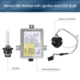 EWLSAC W3T10471 Xenon HID Ballast Headlight with D2S Bulb and Igniter Assembly Module Fit for Acura CL EL MDX NSX RL RSX TL for Honda S2000 for Mazda 3