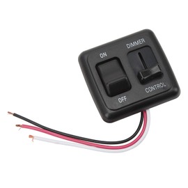 12 Volt DC Dimmer Switch, Black Toggle Dimmer Switch 9V DC To 16V DC for Trucks