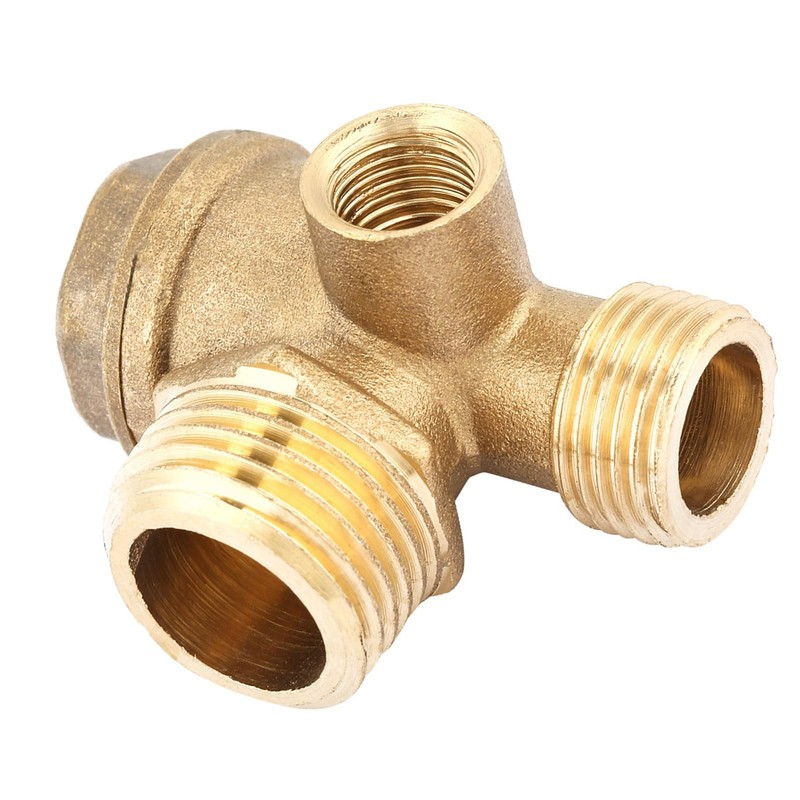 3-Port Brass Air Compressor Check Valve Connection Tool Check Valve