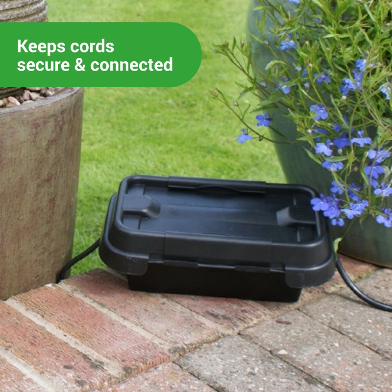 SOCKiTBOX Original Weatherproof Connection Box - Electrical Power Cord Enclosure
