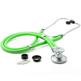 American Diagnostic 641NGR Ad scope 641 Sprague Stethoscope with 5 Interchangeable Chest piece Options, 30" Length, Neon Green
