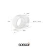 Sossai TKP 'Single' Door Handle Buffers, Pack of 5, Colour: