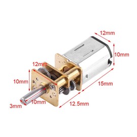 High Torque Turbo Geared Box Motor DC 6V Reduction Motor 10/15/20RPM(6V 15RPM)