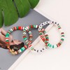 YANCHUN Christmas Bracelet Cute Xmas Bracelets Stack Clay Bracelet Stretch