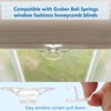 Three Pack Cordless Honeycomb Shade Lift Handles Replacement Parts for