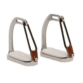 Korsteel Stainless Steelpeacock Fillis Knife Edge Stirrup Irons, 4.25"