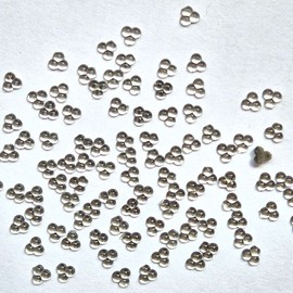 Nail Art Nail Stone Parts Acrylic Stone Trio 3mm Crystal 100 Pieces / 네일아트 네일스톤파츠 아크릴스톤 트리오 3mm 크리스탈 100개입