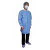CONDOR31TV08 Disposable Lab Coat, Basic SMS, Blue, L