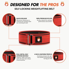 Rebirth Premium Cross-fit Weightlifting Belt - Ultimate Support for Serious Functional Fitness, Weight Lifting, and Olympic Lifting Athletes - Deadlift Training Belt for Men and Women