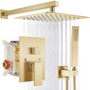gotonovo Rainfall Bathroom Shower System Rain Shower Head and Handle