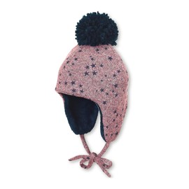 Sterntaler Baby Girls' Inka-Mütze Cappellopello Beanie, Purple (Helllila 650), One (Size: 47)