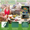 KVZKVZ Green Ceramic Microwave-Safe Bacon Baking Tray, 8.3 x 7