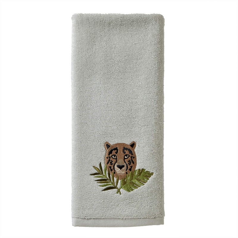 SKL Home Vern Yip Jungle Cats Hand Towel Set, Gray