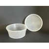 8oz Heavy Duty Round Plastic Food Takeout Containers with Lids
