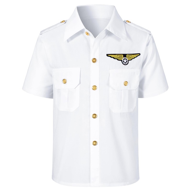 Yoroka Kids Pilot Costume Airline Captain Pilot Uniform With Accessories-110