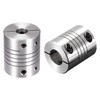 sourcing map 2PCS Motor Shaft 8mm to 12mm Helical Beam