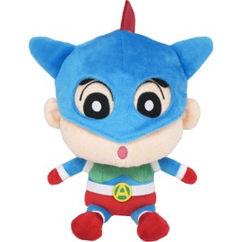 Crayon Shin-chan Transformation Shin-chan (S) Action Mask Version Plush Toy, Height 9.1 inches (23 cm)