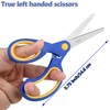 ELECKEY Left Handed Scissors for Kids 5.75",Lefty Soft Touch Pointed