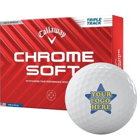 2024 Callaway Golf Chrome Soft Triple Track Custom Logo Golf Ball