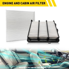 Unbranded Engine & Cabin Air Filter Combo Set For 2018-2021 2022 Honda Accord 1.5L Turbo