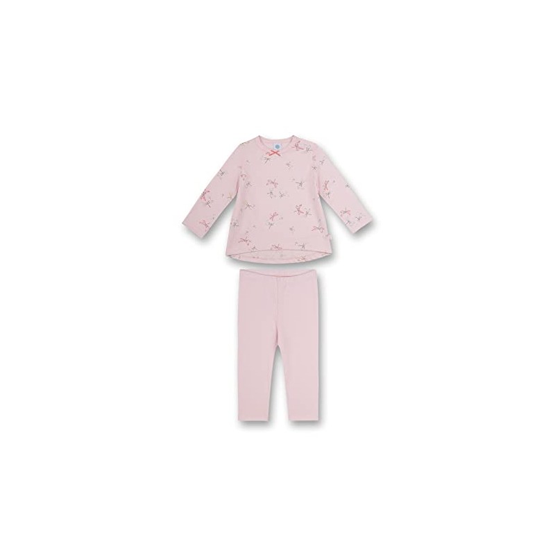 Sanetta Baby Girls Toddler Pyjamas, Shadow Rose.