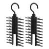 2PCS Closet Necktie Rack Tie Storage Display Hanger with 360