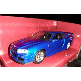 Jada Brian´s Nissan Skyline Gt-r Rápido Y Furioso 1:32 Jada Color Azul Rey