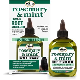 Difeel Estimulador de raíz de romero y menta con biotina 7.1 oz. - Tratamiento del cuero cabelludo para el crecimiento del cabello, aceite de menta de romero para el crecimiento del cabello