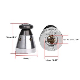 Universal Pressure Cooker Relief Jigger Valve, Black 1.5 Inch High Anti-blocking Pressure Cooker Exhaust Valve Accessories (4 Pack)