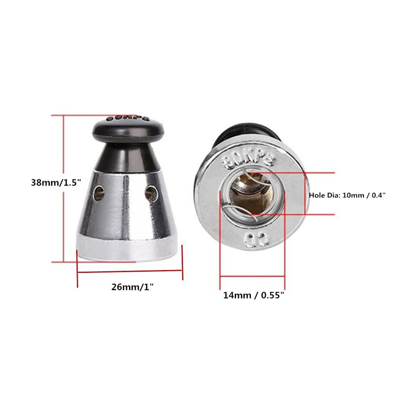 Universal Pressure Cooker Relief Jigger Valve, Black 1.5 Inch High